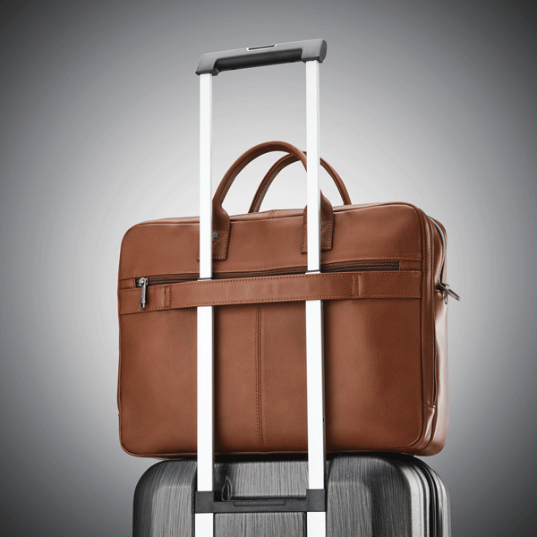 SAMSONITE CLASSIC LEATHER OUVERTURE PAR LE HAUT